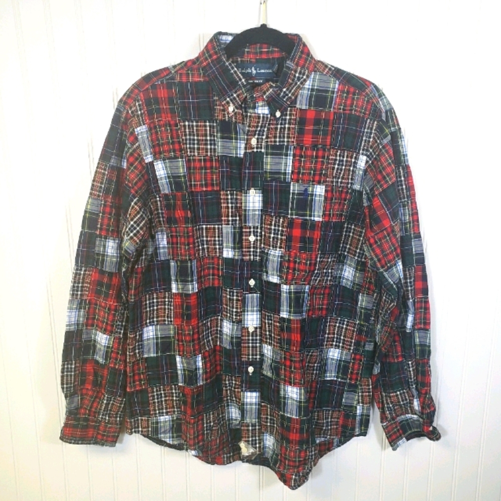 Ralph Lauren Patchwork Pattern Button Down…